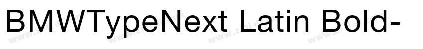BMWTypeNext Latin Bold字体转换